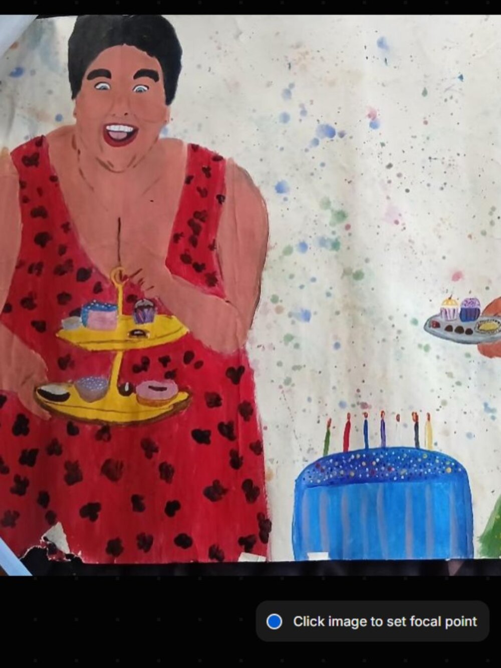 "Yum Cake" painting by Chef DR. Mark Twain Heaton III